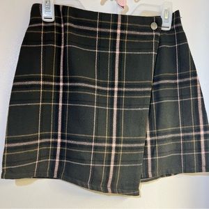 No boundaries mini plaid skirt
